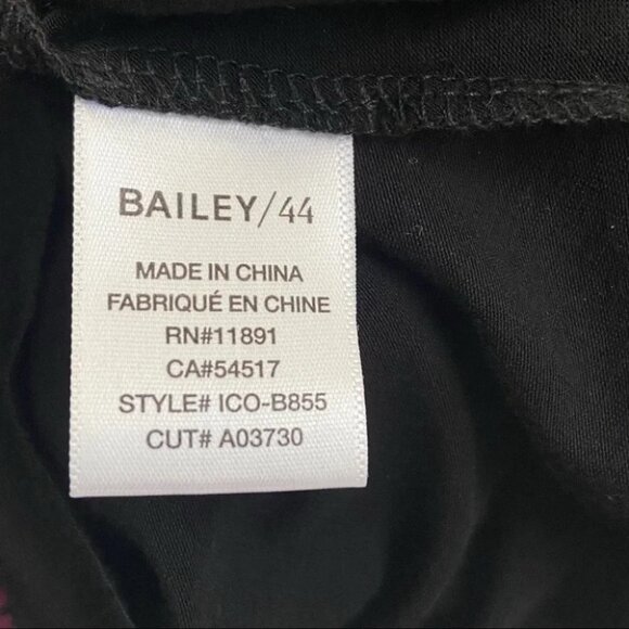 Bailey 44 Black Lace Cold Shoulder Top Size X-Small - Picture 8 of 8